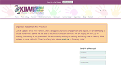 Desktop Screenshot of kiwipreschool.com