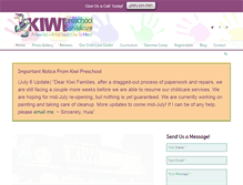 Tablet Screenshot of kiwipreschool.com